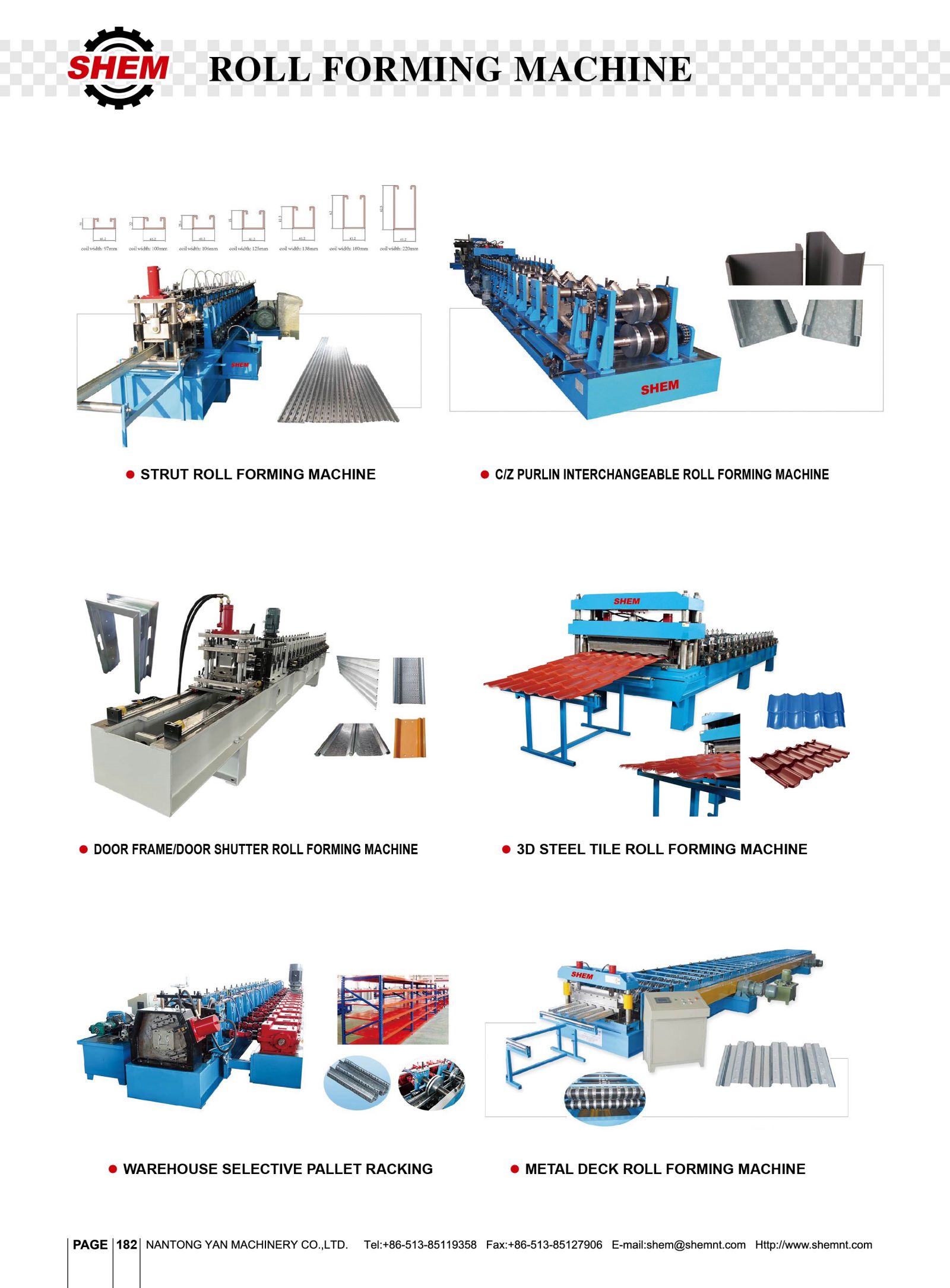 P182  ROLL FORMING MACHINE